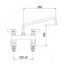 Baterie cu doi robineti si alimentare dubla Ø16 L=260mm A=180mm #549842